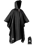 flintronic Regenponcho Herren, Wasserdichter Regenponcho, Leichter regenschutz...