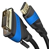 KabelDirekt – HDMI DVI Adapter Kabel mit A.I.S. Schirmung gegen Störsignale...