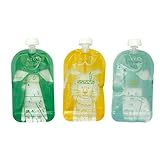 Badabulle wiederverwendbare Quetschbeutel 15x150ml Pack MEHRFARBIG