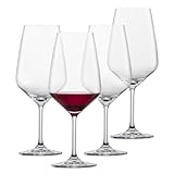 SCHOTT ZWIESEL Bordeaux Rotweinglas Tulip (4er-Set), zeitlose Bordeauxgläser...