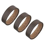 QUARKZMAN 3 Stück Lederschlaufenhalter - Texturierte Ring-Schnalle passt zu 3,8...