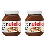 Nutella Nuss-Nougat-Creme, 750 g Verpackung kann variieren (Packung mit 2)