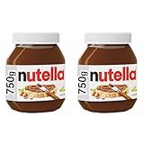 Nutella Nuss-Nougat-Creme, 750 g Verpackung kann variieren (Packung mit 2)