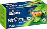 Meßmer Pfefferminze I 25 Teebeutel I Vegan I Glutenfrei I Laktosefrei