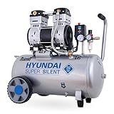 HYUNDAI Silent Kompressor SAC55753 | 50L Kessel, 8bar, ölfrei | 1.5kW / 2.0PS |...
