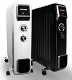 Ölradiator 2500 Watt mit 3 Heizstufen | Thermostat | 11 Rippen elektro...