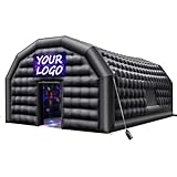 VEVOR Aufblasbares Partyzelt 9x6x4 m, Würfelzelt für Disco Nachtclub, Pavillon...