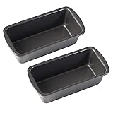 2 Stk Edelstahl Brotbackform, 19x9x6cm Klein Kastenform Kuchen Backform...