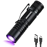 MOWETOO UV Taschenlampe Aufladbar - Mini LED UV Lampe Schwarzlicht Taschenlampe,...