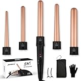 5 in 1 Lockenstab Set - janelove 10-32mm Keramik Lockenstab mit Verschiedenen...
