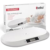 Belko® Digitale Babywaage – Flache Stillwaage bis 20 kg für Babys, Kinder &...