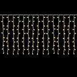 SALCAR LED Eisregen Fenster 3m x 1m LED Lichtervorhang Balkon, 150er LED...