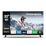THOMSON 32 Zoll (80 cm) LED HD Smart Android TV, Google Assistant, Wi-Fi, Dolby...
