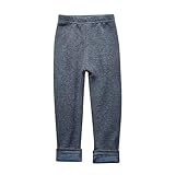 JIANGML 2025 Thermoleggings Kinder Fleece Leggins Kinder Winterleggings Thermo...