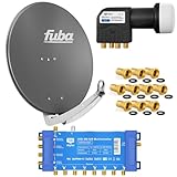 FUBA 8 Teilnehmer Digital SAT Anlage DAA780A + Profi LNB 0,1dB Full HDTV 4K +...