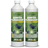 bio-chem Sanitärflüssigkeit für Campingtoilette - 2x 1 L inkl. Dosierbecher -...