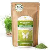 500g BIO Weizengras Pulver aus DEUTSCHLAND, Rohkost-Qualität, aus jungen...