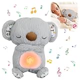 TaimeiMao Schlummer Otter Kuscheltier mit Atembewegung und Musik, Baby...