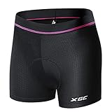 XGC Damen Radunterhose Radsportshorts Fahrradhosen mit elastische atmungsaktive...