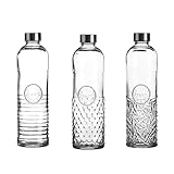 Stilvoll Wasser trinken - Oriental 1 Liter Glas Wasserflasche mit...