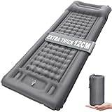 NHOWIN Isomatte Selbstaufblasend, 12CM Verdicktes Ultraleicht Isomatte mit...
