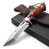 DRACHENADER Jagdmesser TJ-PTG,13 cm Klingenlänge Outdoor Messer aus M390-Stahl,...