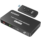 HDMI Switch Automatisch, HDMI Switch 4k Splitter 3 in 1 Out, Umschalter mit...