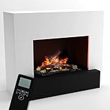 GLOW FIRE Wasserdampf Kamin HAUPTMANN (Standkamin) - Elektrokamin mit...