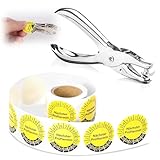 100 Stück Prüfplaketten 30MM 1 Plakette Lochzange Rundloch 3MM Satz Nächster...