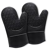 Ofenhandschuhe Topfhandschuhe Silikon - Anti-Rutsch Hitzebeständige Silikon und...