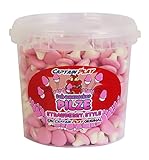 CAPTAIN PLAY Schaumzucker Pilze Erdbeere, 500g Party Bucket Süßigkeiten...