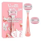 Gillette Venus ComfortGlide Spa Breeze Damenrasierer, 2 Ersatzklingen,...