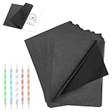 VFANDV 150pcs Blatt Pauspapier A4, Kohlepapier Schwarz Durchschlagpapier mit 5...