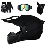 Motorradhelm Downhill Komplettset Kinder - Offroad Helm mit stylischem...