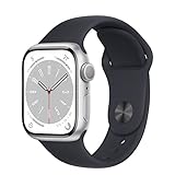 Apple Watch Series 8 (GPS, 41MM) - Silber Aluminiumgehäuse mit Mitternacht...