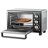 Mini Backofen 15 Liter | Pizzaofen | Minibackofen | 60 min Timer | 100°-230°C...