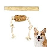 Holz-Kaustab für Hunde, 2 Stück Kauspielzeug Natürliches Hundespielzeug...