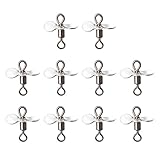 10 Stück Fliegenpropeller Spinnerbait Topwater Angelköder Edelstahl...