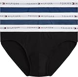 Tommy Hilfiger Herren 3p Brief Um0um03875 kurz, Black (Blk/Blu Jn/Ag Sea), L