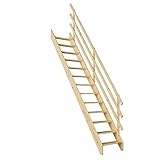 DOLLE Raumspartreppe Burgau Höhe bis 289 cm volle Stufen 57 cm Fichte (roh)...