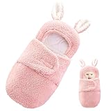 Funmo Pink Baby Schlafsack, Babyschlafsack Neugeborene,Ultra-Soft Plüsch...