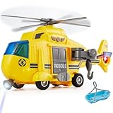 HERSITY Hubschrauber Kinder mit Drehpropeller, Flugzeug Spielzeug Groß Licht...