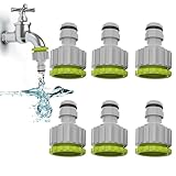 Gardena Adapter Wasserhahn, Gardena Anschluss 1/2 Zoll Hahnverbinder 3/4 Zoll...