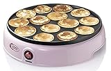 Bestron Poffertjes Maker im Retro Design, Mini Waffel Pfannkuchen Automat, mit...