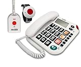 MAXCOM (G-TELWARE®) KXT481SOS 2023-2024er Modell Haus Notruf Seniorentelefon...