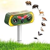 Uffylle Katzenschreck Ultraschall Dualer Solar Eule, 2 Modus Tiervertreiber,...