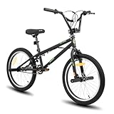 Hiland 20 Zoll BMX, 360° Rotor-System, Freestyle, 4 Stahl Pegs, Kettenschutz,...