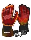 KUTOOK Beheizbare Handschuhe Herren Damen Motorradhandschuhe Beheizt Winter...