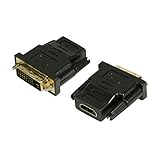 LogiLink HDMI zu DVI-D Adapter Digital (DVI Dual Link Belegung 24+1),...