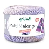 Gründl Wolle Multi Melange, ein Bobbel = ein Schal, Farbverlaufswolle, 200g...